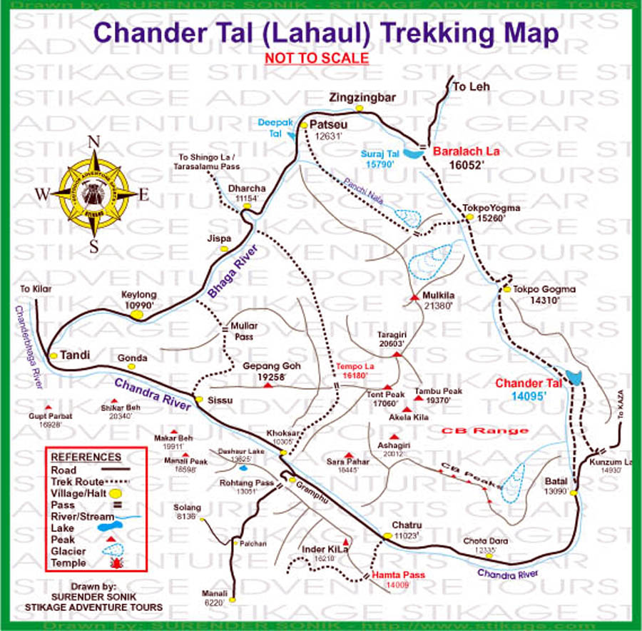 Map of Chander Tal