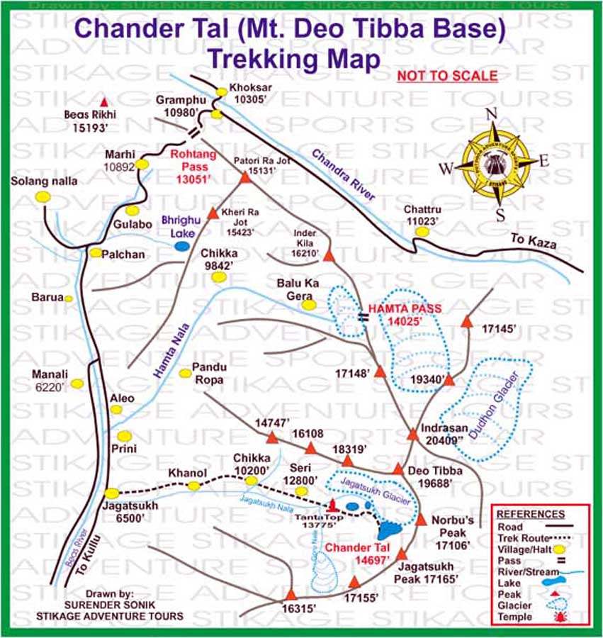 Map of Chander Tal