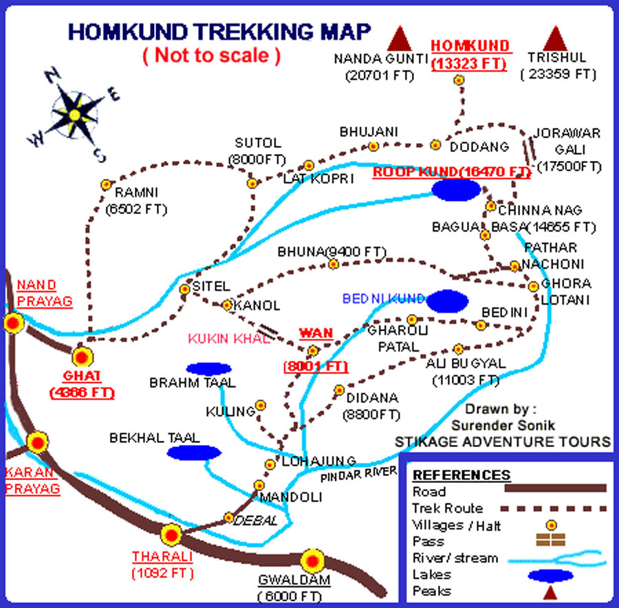 Map of Homkund